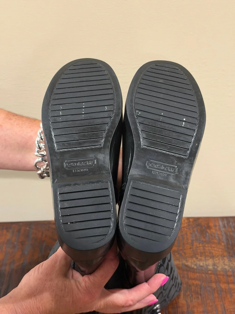 Coach Tristee Rain Boots, Black